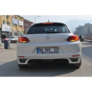 Fifty Tunning VOLKSVAGEN SCIROCCO RİEGER ARKA TAMPON EKİ Fiber-Boyasız