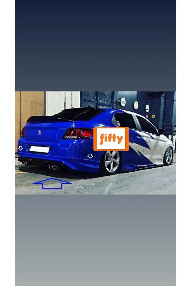 Fifty Tunning Peugeot 301 Arka Tampon Eki fiber boyasız FİFTY TUNİNG
