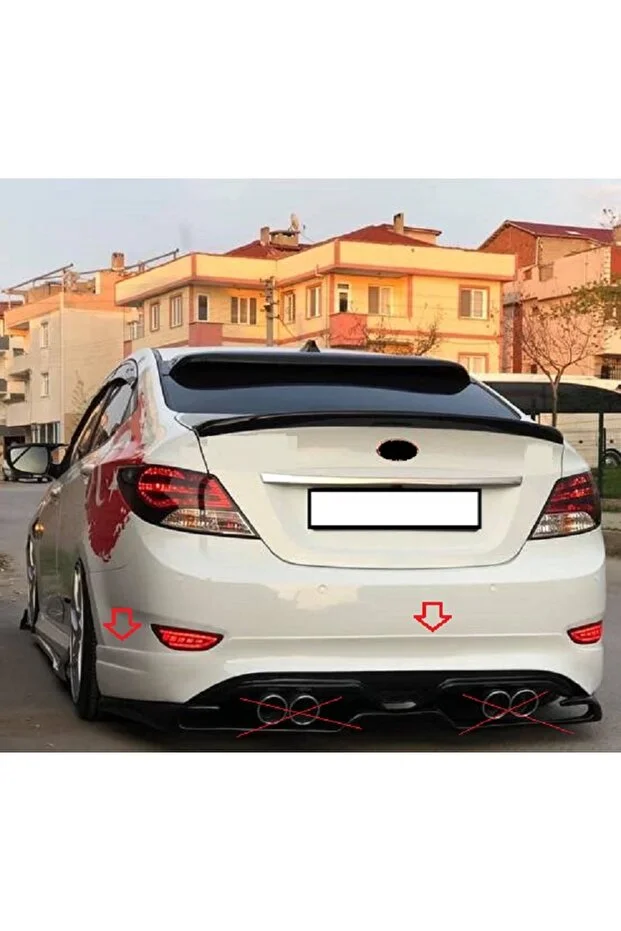 Bodykitartgarage Hyundai Blue Uyumlu Arka Tampon Eki-fiberglass-boyasız