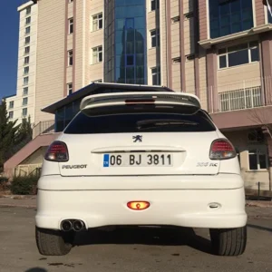 Genel Markalar PEUGEOT 206 RC Uyumlu SPOYLER FİBERGLASS BOYASIZ
