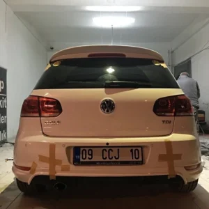 Fifty Tunning VOLKSVAGEN GOLF 6 ABT SPOYLER  Uyumlu Fiber Boyasız