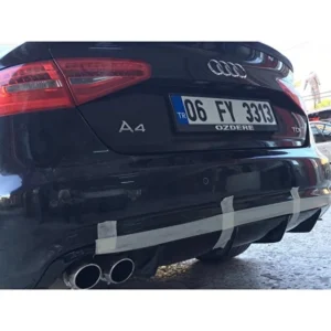 Fifty Tunning AUDİ a4 tek çıkış difüzör- Fiber-Boyasız