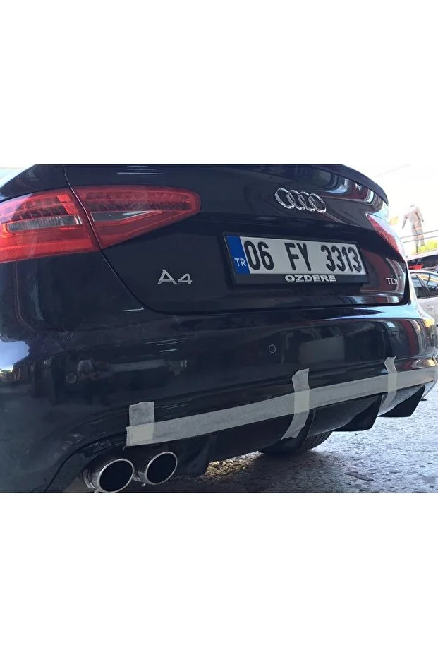 Fifty Tunning AUDİ a4 tek çıkış difüzör- Fiber-Boyasız